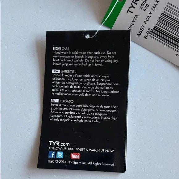 TYR Multicolor one-piece Swimsuit, Women's 36 (around size 10), NWT - Picture 6 of 10